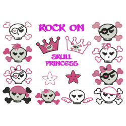 Stickserie - Skull Princess